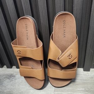 Cole Haan Men's Tan Slide Sandals